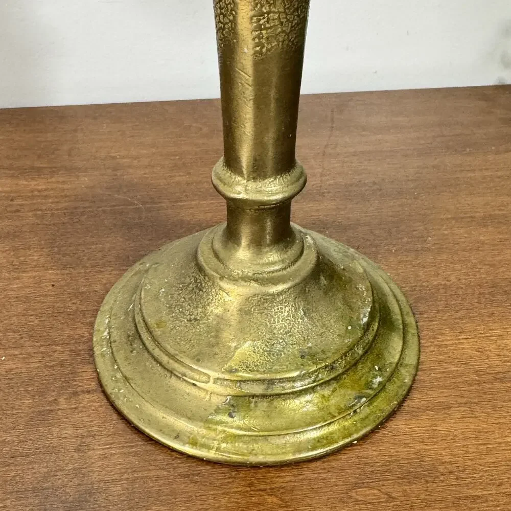 Vintage Solid Brass 3 Arm Candelabra Candle Holder 11